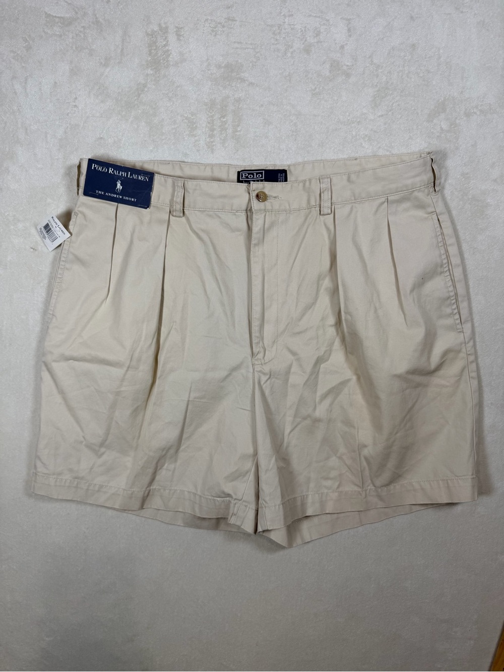 NWT Polo Ralph Lauren Andrew Shorts Deadstock Men’s Flat Front Cotton Shorts